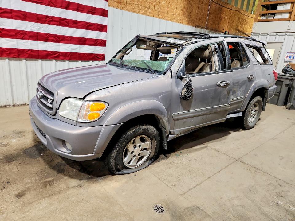 2002 Toyota Sequoia VIN 5TDBT48AX2S079956 COPART salvage auction — ROLLOVER, AK - BILL OF SALE- SALVAGE, sold $25 on 2026-07-28 (photo 1)