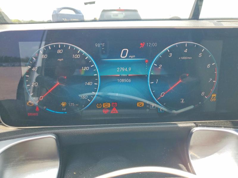 2021 Mercedes-benz VIN W1N4M4GB4MW121534 COPART salvage auction — MINOR DENT/SCRATCHES, Tx - Certificate Of Title, sold $12,200 on 2026-07-27 (photo 9)