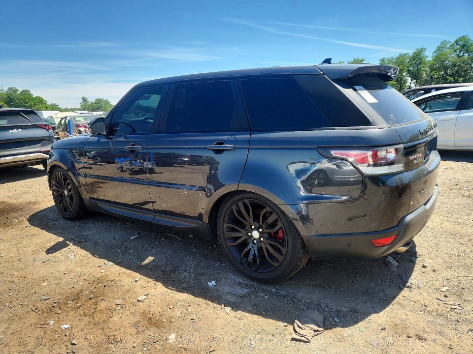 2016 Land rover RANGE ROVER VIN SALWR2EF9GA587580 COPART salvage auction — FRONT END, Wv - Certificate Of Title, sold $6,700 on 2026-07-27 (photo 2)