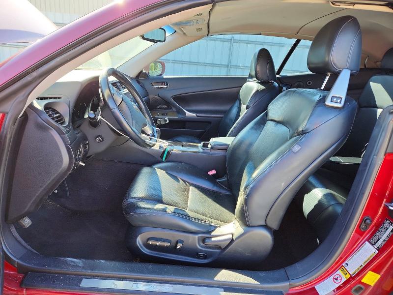 2011 Lexus Is VIN JTHFF2C28B2520177 COPART salvage auction — FRONT END, Nc - Salvage Certificate Of Title, sold $550 on 2026-07-29 (photo 7)