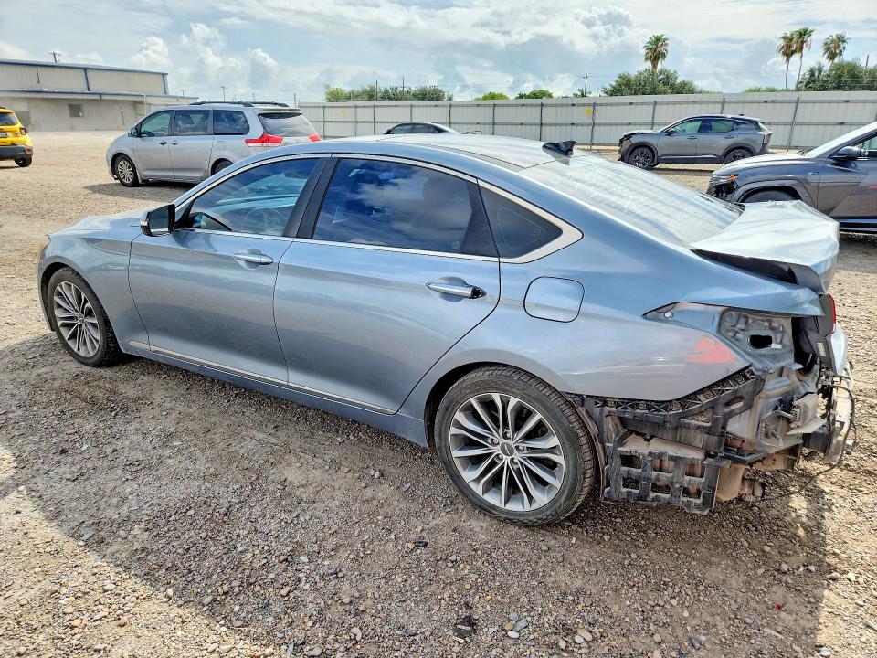 2017 Genesis G80 VIN KMHGN4JE7HU206420 COPART salvage auction — REAR END, Tx - Salvage Vehicle Title, sold $2,000 on 2026-07-15 (photo 2)