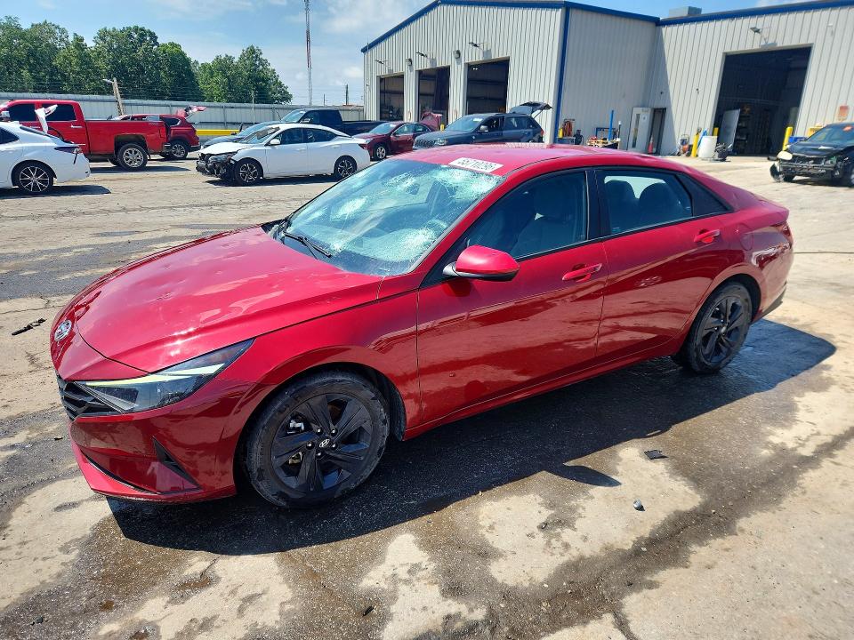 2023 Hyundai Elantra VIN KMHLM4AG9PU410198 COPART salvage auction — HAIL, Mo - Salvage Certificate Of Title, sold $4,750 on 2026-07-09 (photo 1)