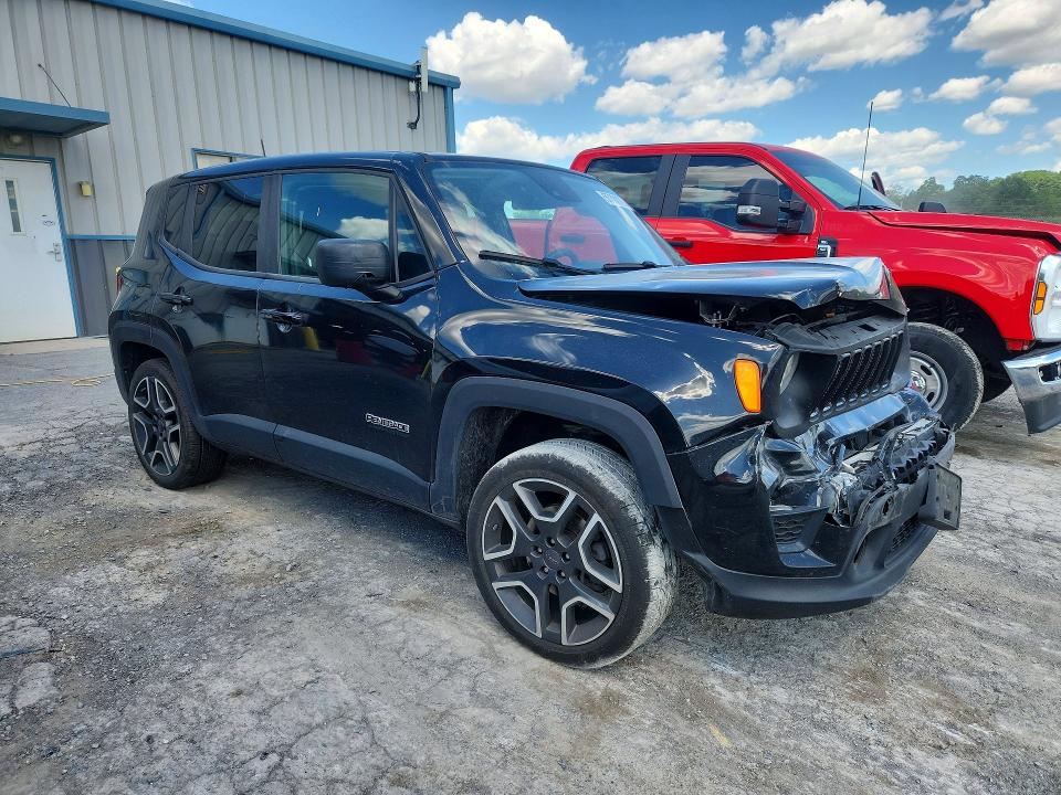 2021 Jeep VIN ZACNJDAB7MPM56407 COPART salvage auction — FRONT END, Salvage Title, sold $450 on 2026-07-17 (photo 4)
