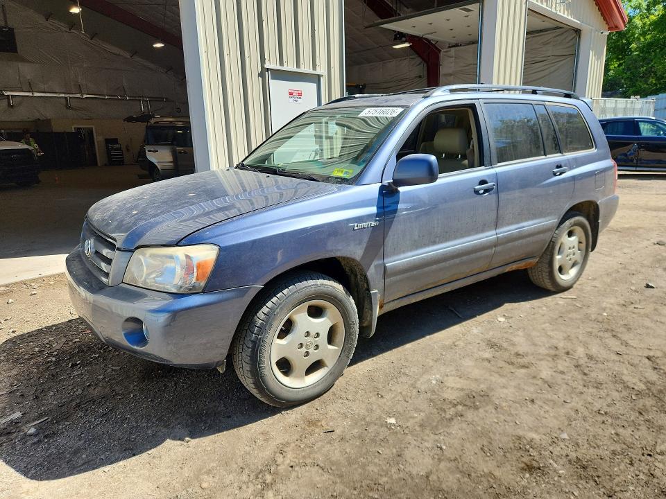 2005 Toyota Highlander VIN JTEEP21A950094726 COPART salvage auction — MINOR DENT/SCRATCHES, Vt - Certificate Of Title, sold $725 on 2026-07-06 (photo 1)