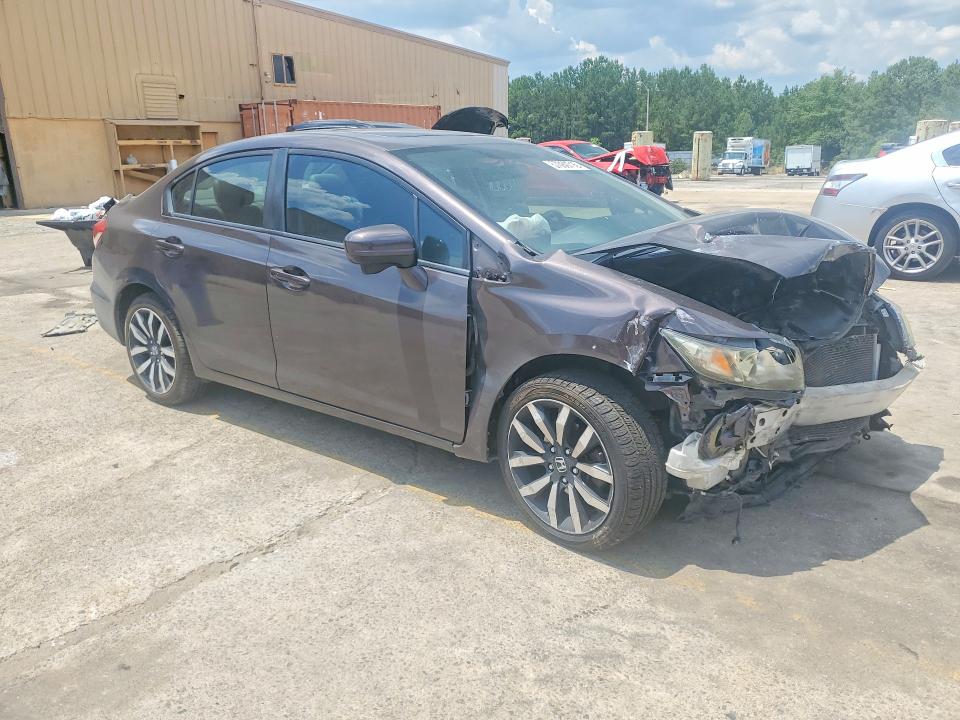 2014 Honda VIN 2HGFB2F99EH505819 COPART salvage auction — FRONT END, Sc - Cert Of Title-Salvage, sold $825 on 2026-07-31 (photo 4)