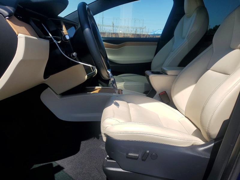 2021 Tesla Model x VIN 5YJXCBE24MF323339 COPART salvage auction — REAR END, Ca - Salvage Certificate, sold $14,400 on 2026-07-15 (photo 7)