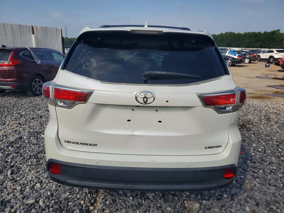 2015 Toyota Highlander VIN 5TDYKRFH9FS066955 COPART salvage auction — MINOR DENT/SCRATCHES, Va - Certificate Of Title, sold $10,800 on 2026-07-30 (photo 6)