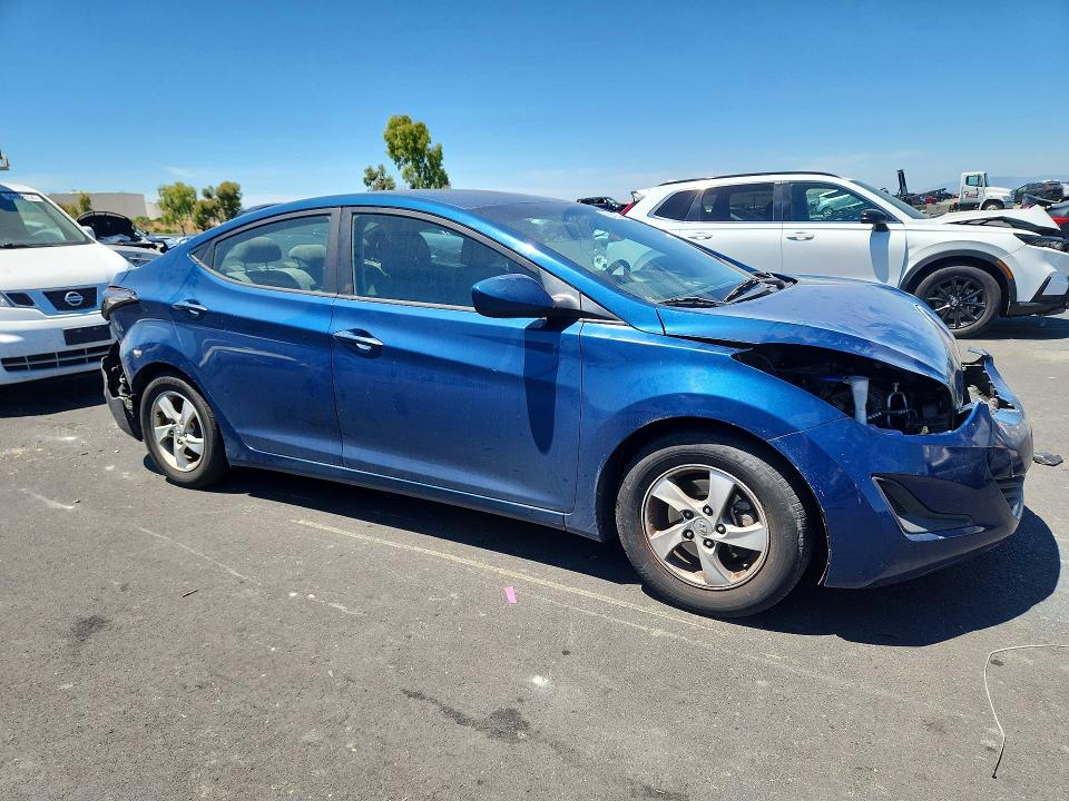 2014 Hyundai VIN KMHDH4AE8EU203192 COPART salvage auction — FRONT END, Ca - Salvage Certificate, sold $925 on 2026-07-06 (photo 4)