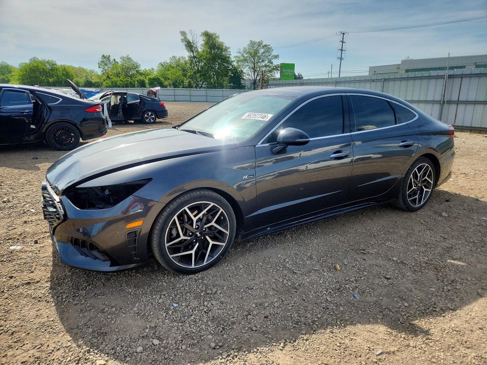 2022 Hyundai Sonata VIN 5NPEK4JC7NH135826 COPART salvage auction — FRONT END, Il - Salvage Certificate, sold $4,050 on 2026-07-24 (photo 1)