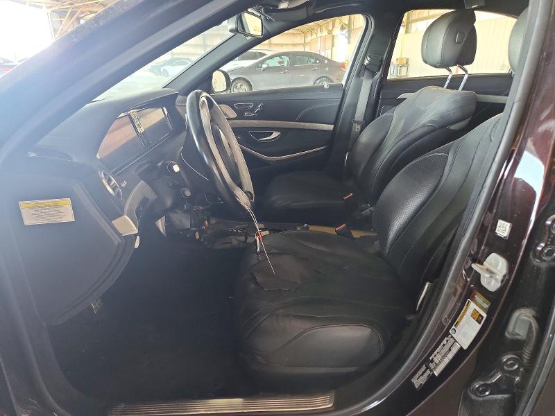 2014 Mercedes-benz S class VIN WDDUG8CB0EA043947 COPART salvage auction — FRONT END, Az - Certificate Of Title, sold $2,050 on 2026-07-29 (photo 7)
