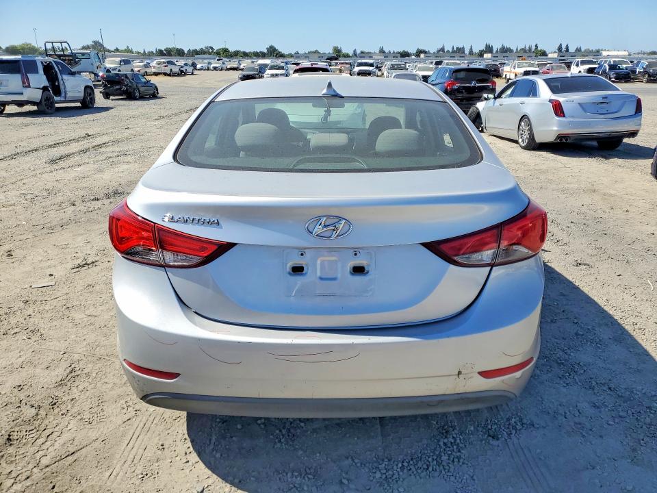 2014 Hyundai Elantra VIN 5NPDH4AE6EH495486 COPART salvage auction — VANDALISM, Ca - Salvage Certificate, sold $1,850 on 2026-07-09 (photo 6)