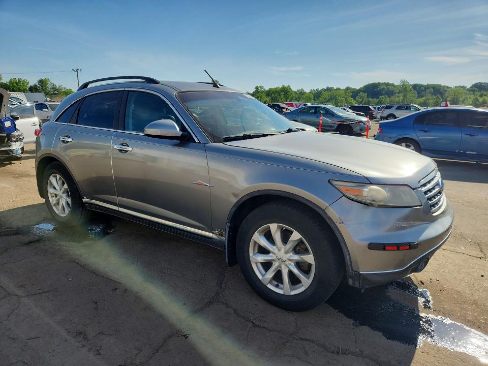 2006 Infiniti Fx35 VIN JNRAS08W46X202573 COPART salvage auction — UNDERCARRIAGE, CT - CERT OF TITLE-SALVAGE, sold $475 on 2026-07-02 (photo 4)