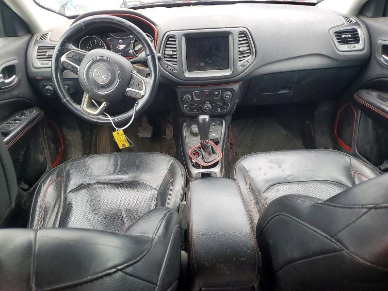 2017 Jeep Compass VIN 3C4NJDDB7HT597541 COPART salvage auction — FRONT END, Wv - Certificate Of Title (P), sold $3,200 on 2026-07-27 (photo 8)
