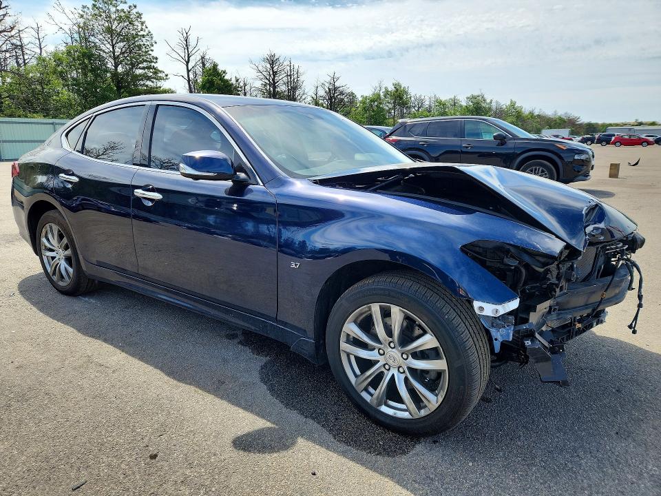 2019 Infiniti Q70 VIN JN1BY1AR8KM586000 COPART salvage auction — FRONT END, Ny - Mv-907A Salvage Certificate, sold $625 on 2026-07-22 (photo 4)