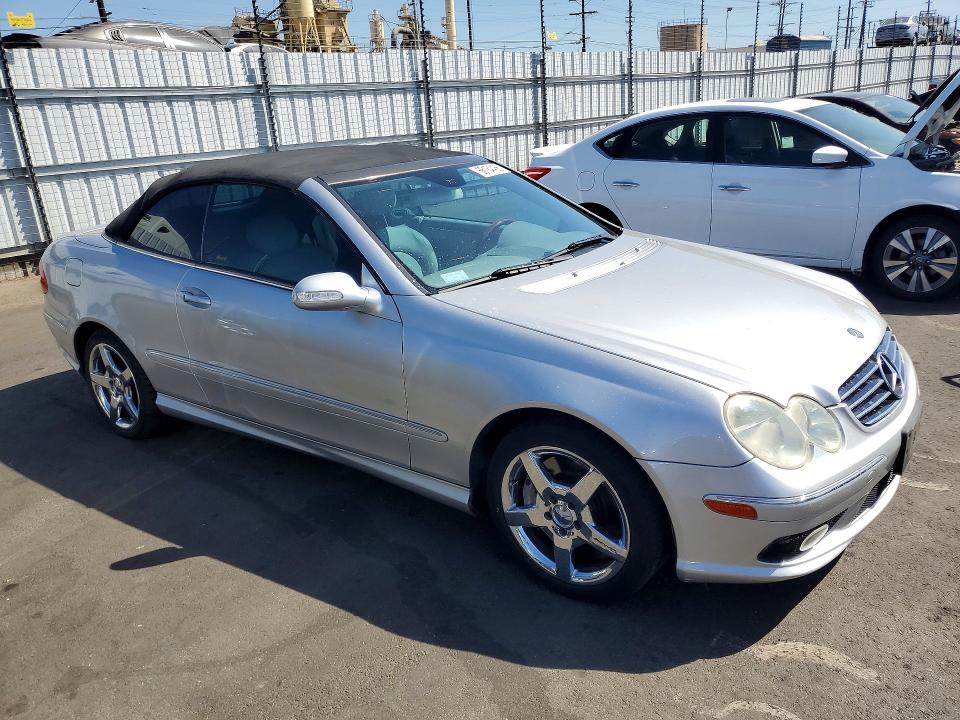2005 Mercedes-benz Clk-class VIN WDBTK75G55T042609 COPART salvage auction — MECHANICAL, Ca - Dis/Dlr/Exp Only Clean Title, sold $800 on 2026-07-06 (photo 4)