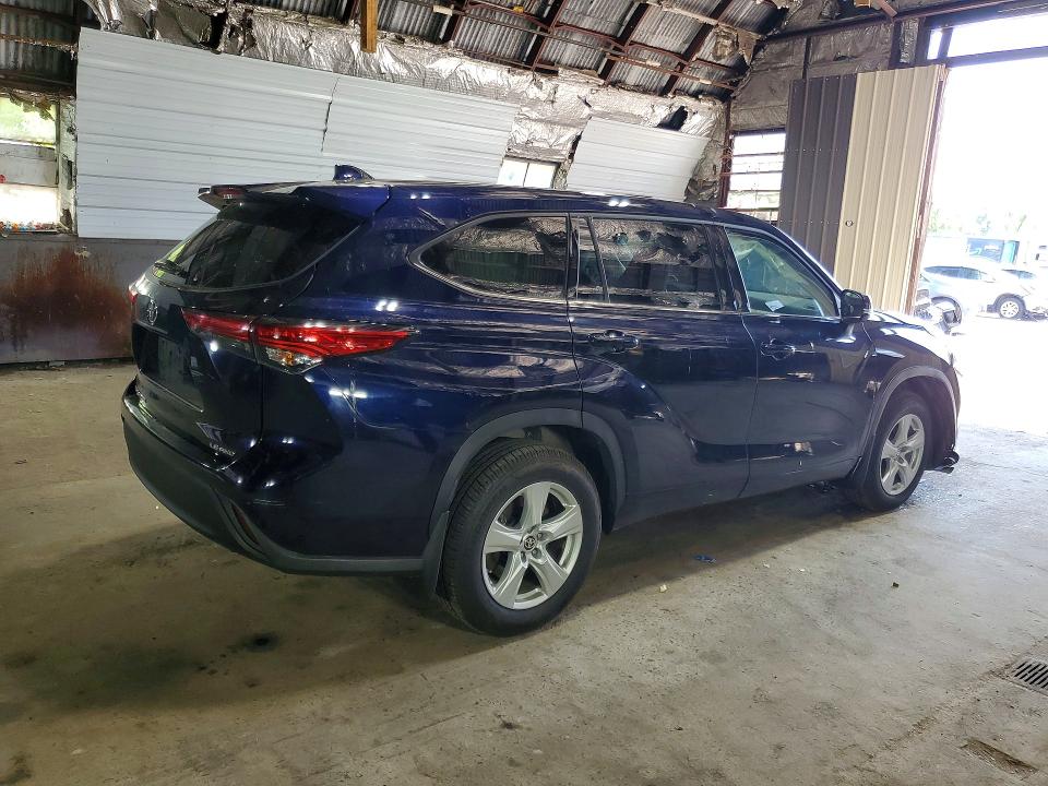 2021 Toyota VIN 5TDBZRBH1MS072799 COPART salvage auction — FRONT END, Ny - Mv-907A Salvage Certificate, sold $5,300 on 2026-07-22 (photo 3)
