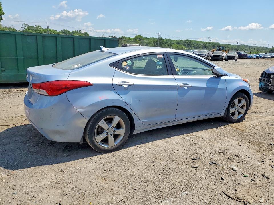 2012 Hyundai Elantra VIN KMHDH4AE5CU436363 COPART salvage auction — REAR END, Md - Cert Of Salvage > 75% Damage, sold $200 on 2026-07-21 (photo 3)