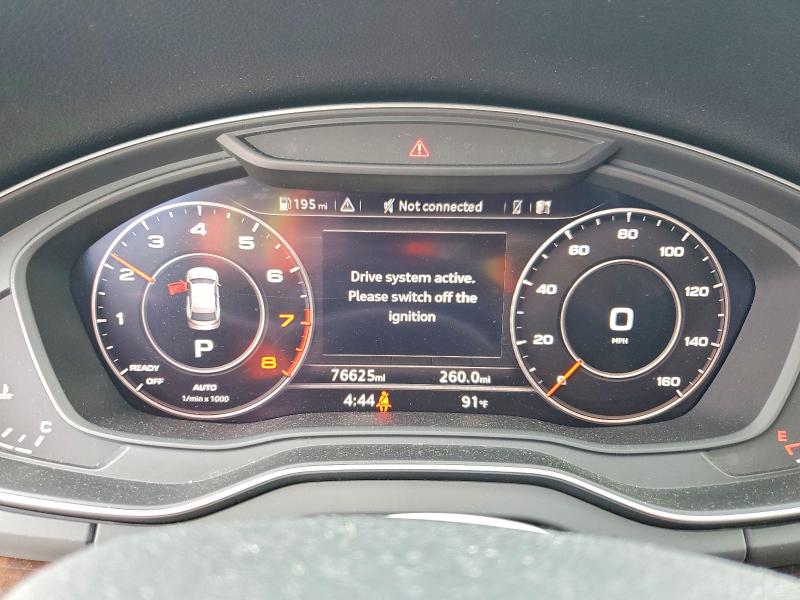 2019 Audi Q5 VIN WA1BNAFY6K2044776 COPART salvage auction — FRONT END, Sc - Cert Of Title-Salvage, sold $11,800 on 2026-07-20 (photo 9)