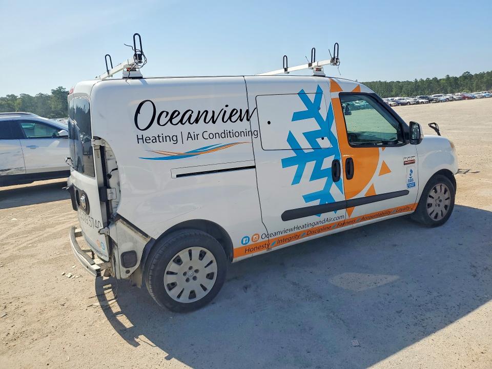 2016 Ram Promaster city VIN ZFBERFBT0G6C73796 COPART salvage auction — FRONT END, Sc - Cert Of Title-Salvage, sold $925 on 2026-07-29 (photo 3)