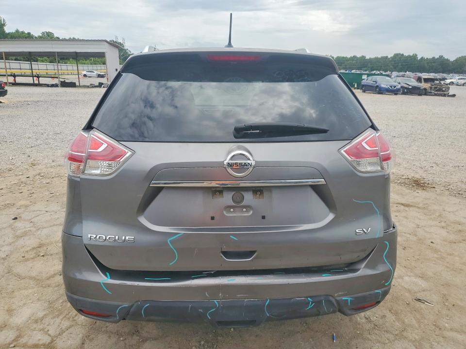 2015 Nissan Rogue VIN KNMAT2MT9FP559090 COPART salvage auction — REAR END, TN - SALVAGE CERTIFICATE (P), sold $3,350 on 2026-07-02 (photo 6)
