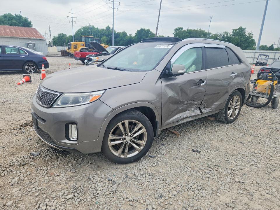 2015 Kia Sorento VIN 5XYKW4A78FG595516 COPART salvage auction — SIDE, Oh - Cert Of Title-Salvage, sold $1,350 on 2026-07-14 (photo 1)