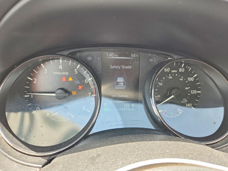 2017 Nissan Rogue VIN JN8AT2MT0HW400066 COPART salvage auction — FRONT END, Tx - Salvage Vehicle Title, sold $2,800 on 2026-07-25 (photo 9)