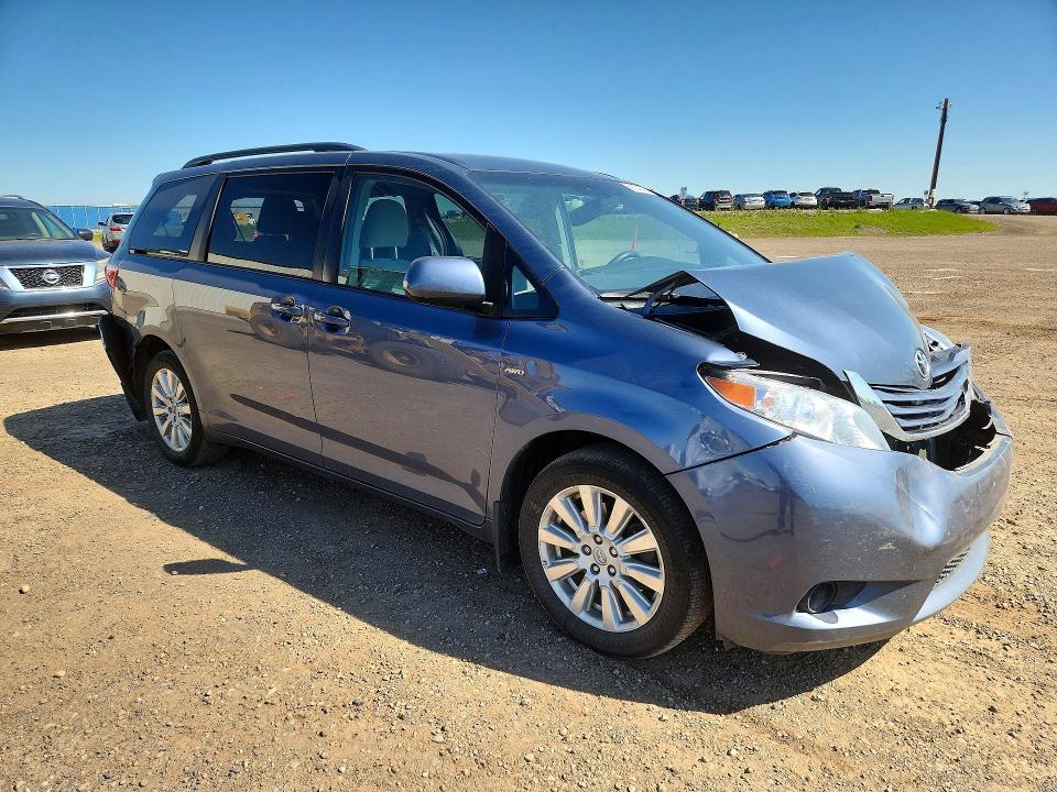 2017 Toyota Sienna VIN 5TDJZ3DC4HS185274 COPART salvage auction — REAR END, Ab - Bos - Nonrepairable, sold $2,100 on 2026-07-21 (photo 4)