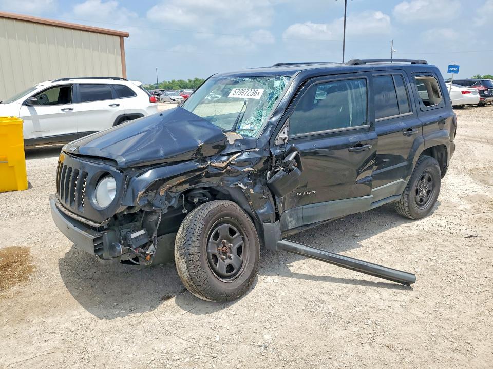 2011 Jeep Patriot VIN 1J4NF1GB6BD197845 COPART salvage auction — FRONT END, TX - SALVAGE VEHICLE TITLE (P), sold $775 on 2026-07-08 (photo 1)
