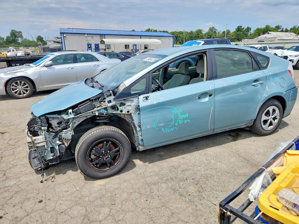 2013 Toyota Prius VIN JTDKN3DU3D5700712 COPART salvage auction — FRONT END, Pa - Certificate Of Salvage, sold $1,600 on 2026-07-14 (photo 1)