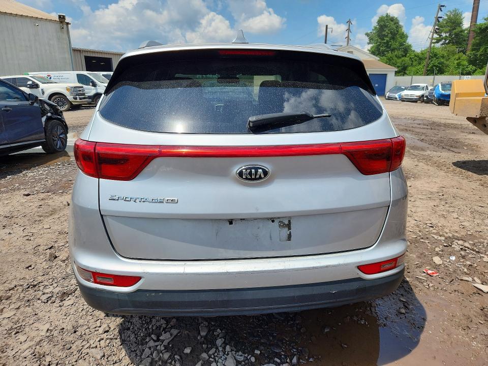 2017 Kia Sportage VIN KNDPM3AC6H7163655 COPART salvage auction — VANDALISM, Pa - Certificate Of Salvage, sold $2,300 on 2026-07-06 (photo 6)