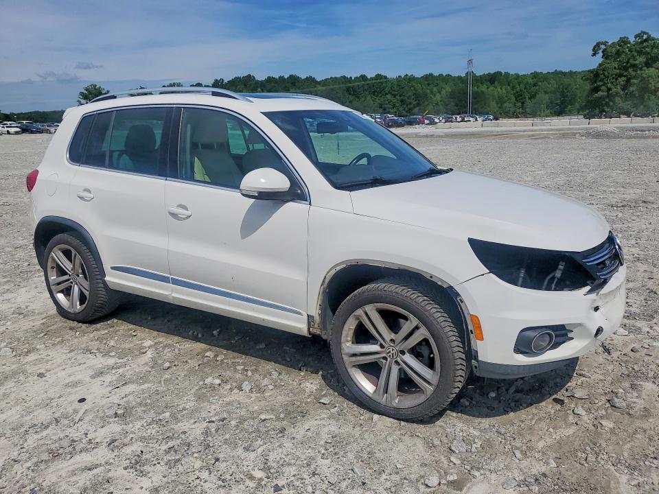 2014 Volkswagen Tiguan VIN WVGAV3AXXEW028827 COPART salvage auction — FRONT END, Ga - Cert Of Title-Salvage, sold $1,700 on 2026-07-27 (photo 4)