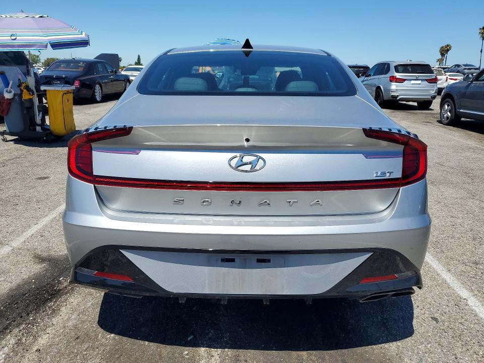 2021 Hyundai Sonata VIN 5NPEJ4J28MH065181 COPART salvage auction — Burn Engine, Ca - Salvage Certificate, sold $325 on 2026-07-28 (photo 6)