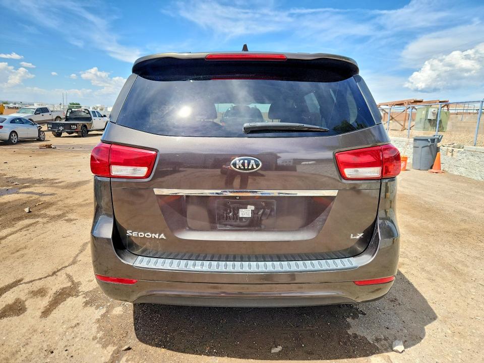 2015 Kia SEDONA VIN KNDMB5C12F6049770 COPART salvage auction — FRONT END, Nm - Cert Of Title-Salvage, sold $1,150 on 2026-07-13 (photo 6)