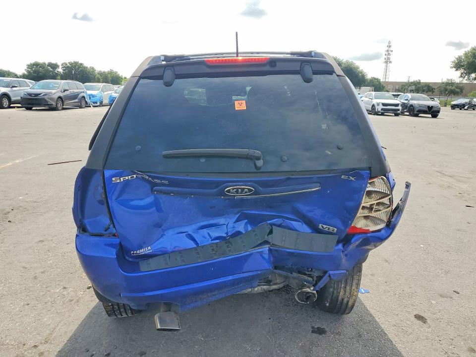 2008 Kia Sportage VIN KNDJF723787527233 COPART salvage auction — ALL OVER, FL - CERTIFICATE OF DESTRUCTION, sold $375 on 2026-07-28 (photo 6)