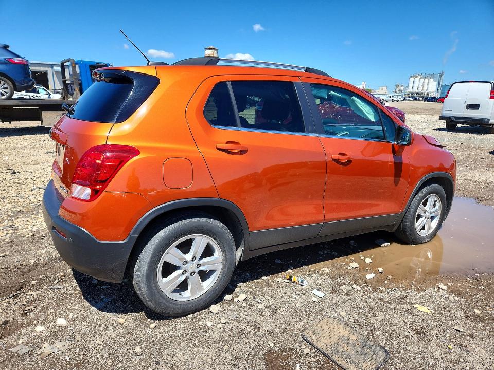 2015 Chevrolet Trax VIN KL7CJLSB4FB127600 COPART salvage auction — FRONT END, Il - Salvage Certificate, sold $900 on 2026-07-22 (photo 3)