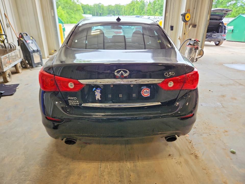 2014 Infiniti Q50 VIN JN1BV7AR0EM702113 COPART salvage auction — FRONT END, Wi - Junked Vehicle Bill Of Sale, sold $375 on 2026-07-15 (photo 6)