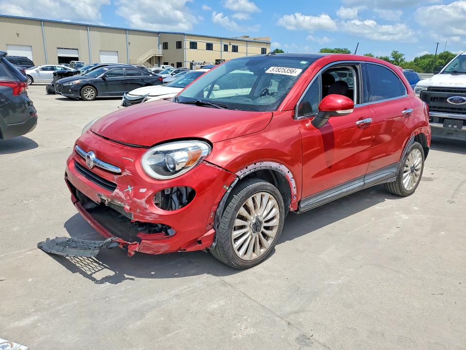 2016 Fiat 500x VIN ZFBCFXDT1GP378437 COPART salvage auction — FRONT END, Tx - Cert Of Title-Rebuilt Salvage (P), sold $525 on 2026-07-30 (photo 1)
