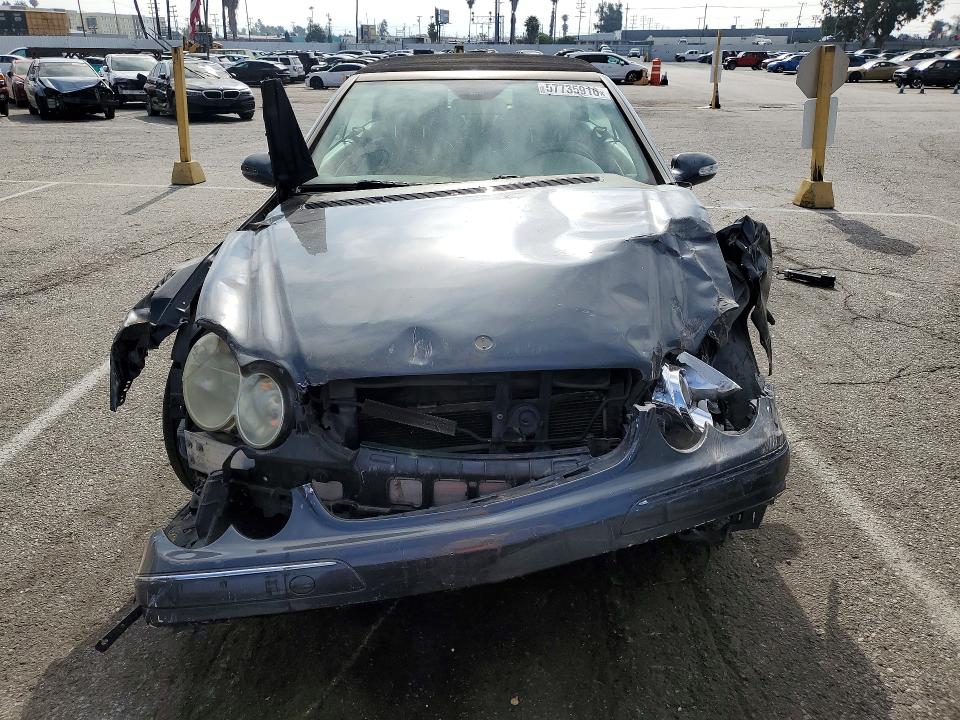2009 Mercedes-benz Clk-class VIN WDBTK56F89T104424 COPART salvage auction — FRONT END, Ca - Dis/Dlr/Exp Only Clean Title, sold $525 on 2026-07-07 (photo 5)
