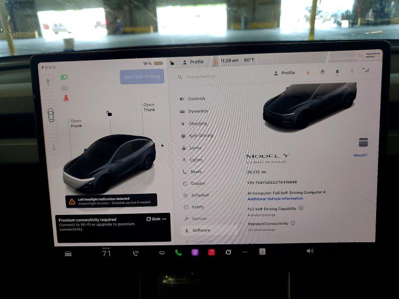 2026 Tesla VIN 7SAYGDED2TA419846 COPART salvage auction — FRONT END, Fl - Cert Of Title Slvg Rebuildable, sold $6,700 on 2026-07-13 (photo 9)