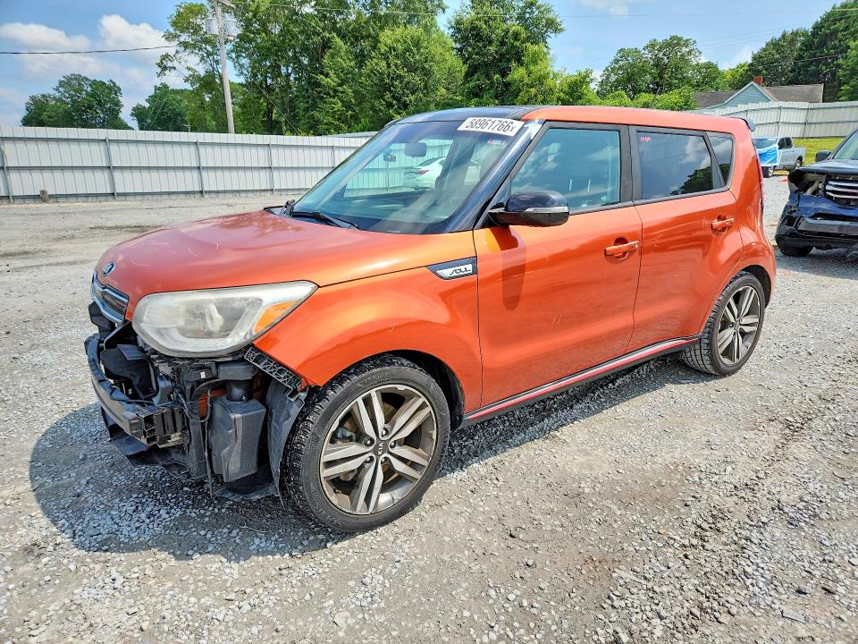 2018 Kia Soul VIN KNDJX3AAXJ7554812 COPART salvage auction — FRONT END, Salvage Title, sold $250 on 2026-07-29 (photo 1)