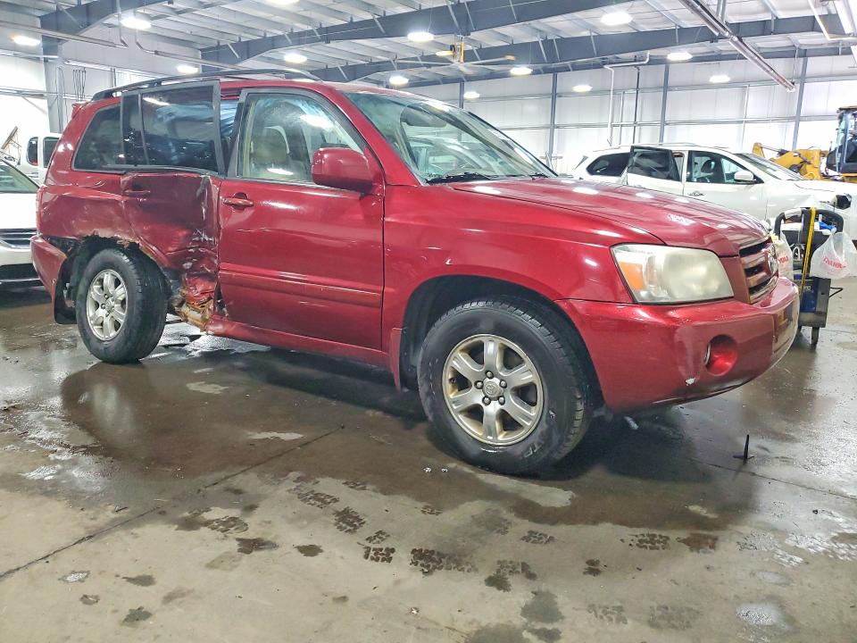 2007 Toyota Highlander VIN JTEDP21A370140310 COPART salvage auction — SIDE, Mn - Cert Of Title-Prior Salvage, sold $600 on 2026-07-14 (photo 4)