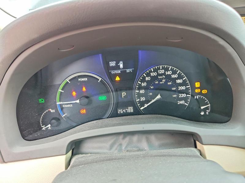 2010 Lexus Rx 450h VIN JTJBC1BA9A2020911 COPART salvage auction — FRONT END, On - Permit No Brand - Unfit, sold $3,600 on 2026-07-07 (photo 9)