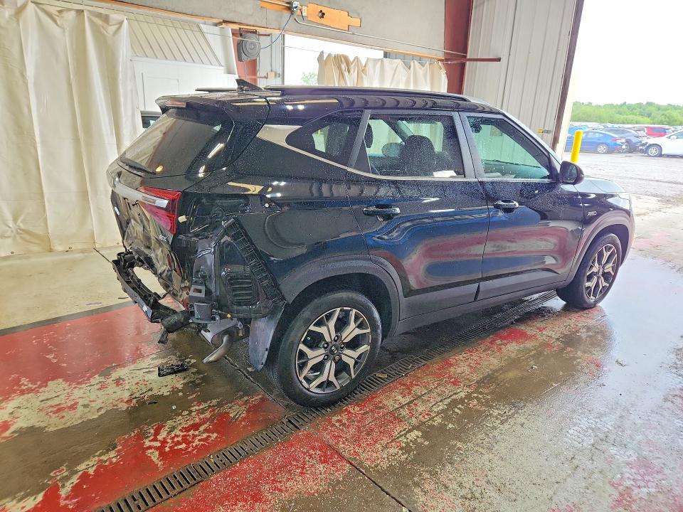 2021 Kia Seltos VIN KNDERCAA2M7197433 COPART salvage auction — REAR END, Ny - Mv-907A Salvage Certificate, sold $6,500 on 2026-07-06 (photo 3)