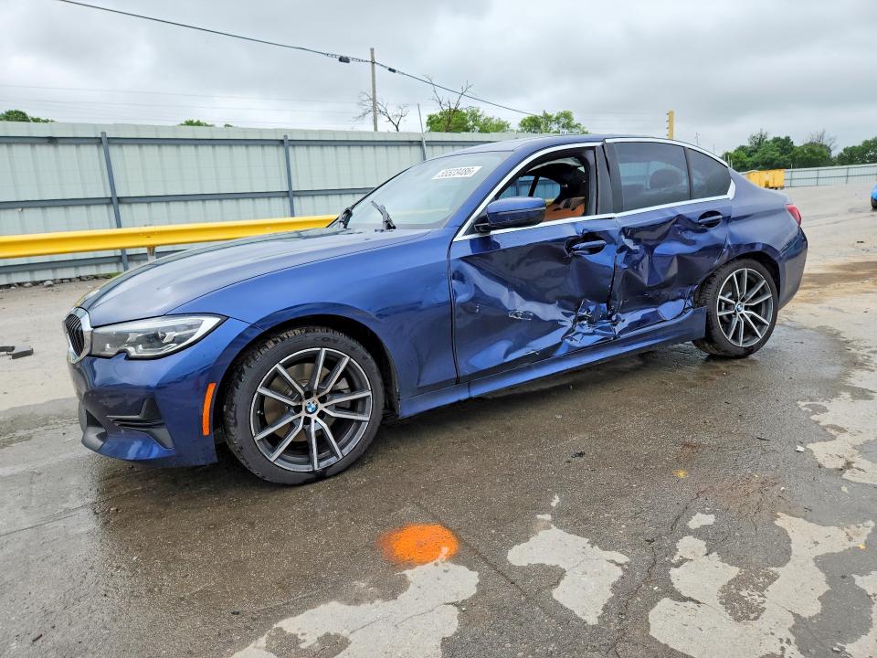 2019 BMW 3er VIN WBA5R1C58KAK11269 COPART salvage auction — SIDE, Tn - Salvage Certificate, sold $8,400 on 2026-07-20 (photo 1)