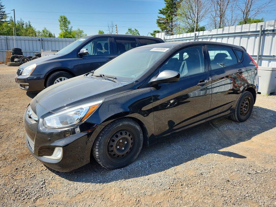 2017 Hyundai Accent VIN KMHCT5AE4HU313659 COPART salvage auction — SIDE, On - Permit No Brand - Unfit, sold $1,050 on 2026-07-28 (photo 1)
