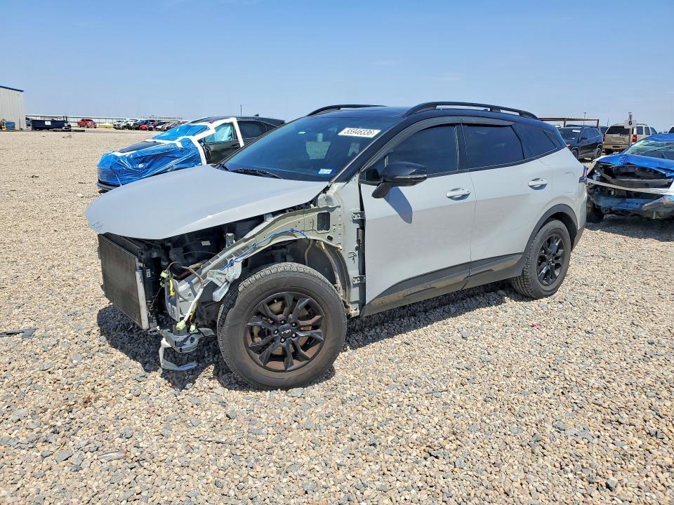 2023 Kia Sportage VIN 5XYK7CAF7PG007928 COPART salvage auction — FRONT END, TX - SALVAGE VEHICLE TITLE, sold $5,600 on 2026-08-20 (photo 1)