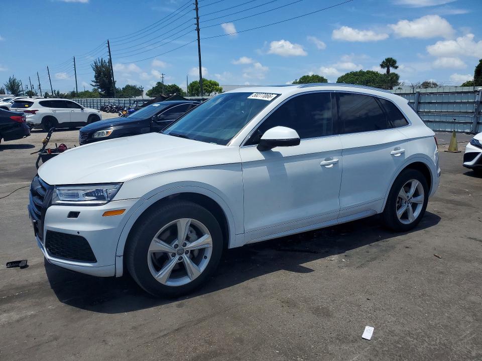 2020 Audi Q5 VIN WA1BNAFY9L2029402 COPART salvage auction — DAMAGE HISTORY, Fl - Cert Of Title-Rebuilt, sold $7,900 on 2026-07-06 (photo 1)