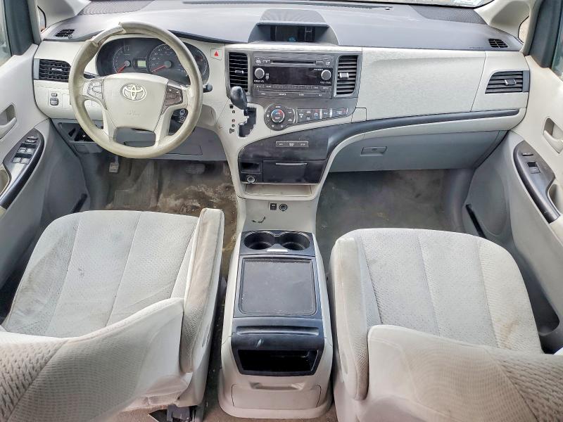 2013 Toyota Sienna VIN 5TDJK3DC7DS055259 COPART salvage auction — FRONT END, MA - CERTIFICATE OF TITLE, sold $3,700 on 2026-07-27 (photo 8)