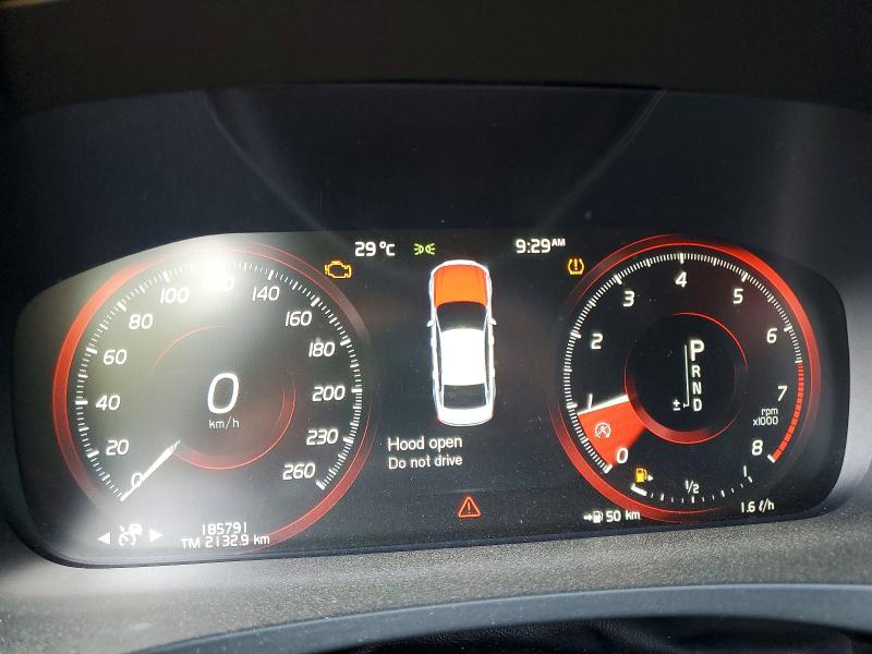 2018 Volvo S90 VIN LVY992MK0JP020707 COPART salvage auction — FRONT END, ON - PERMIT NO BRAND - UNFIT, sold $2,250 on 2026-07-16 (photo 9)