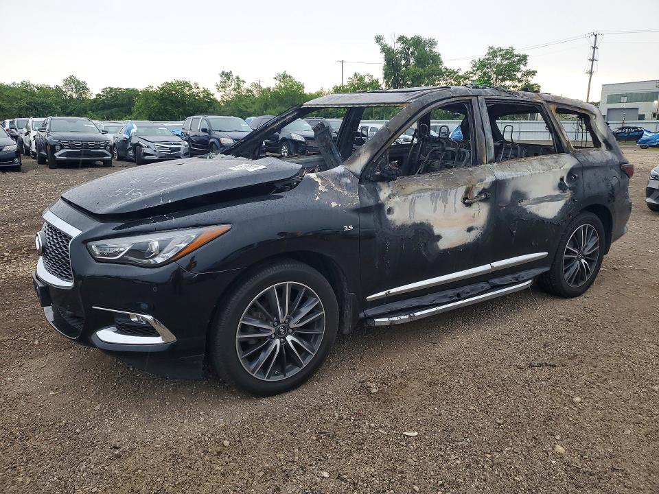 2018 Infiniti Qx60 VIN 5N1DL0MM8JC520755 COPART salvage auction — INTERIOR BURN, IL - JUNKING CERT OF A VEHICLE, sold $250 on 2026-07-24 (photo 1)